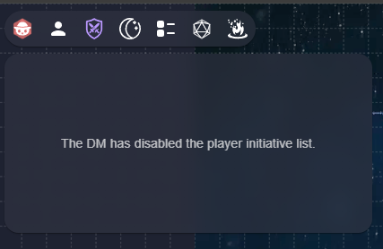 Player Interface - Disabled